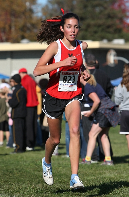 NCS XC D5 Girls-064.JPG - 2009 North Coast Section Cross Country Championships, Hayward High School, Hayward, California